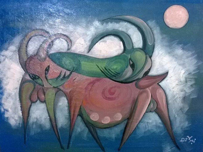 Tranh Xuân Ất Mùi